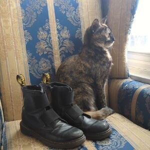 Dr. Martens Black Stretch-front Boots